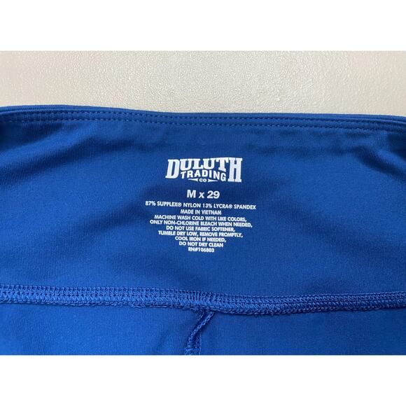 Duluth Trading Classic Noga Pants Womens Medium x29 Blue Zip Pocket Straight Leg - Picture 10 of 12